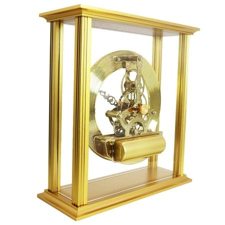 Table Clock Modern Decorative Metal Clock for Office Desk Shelf Home Bedroom