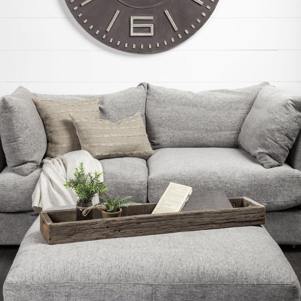 Vernon Brown Reclaimed Wood Tray, Large