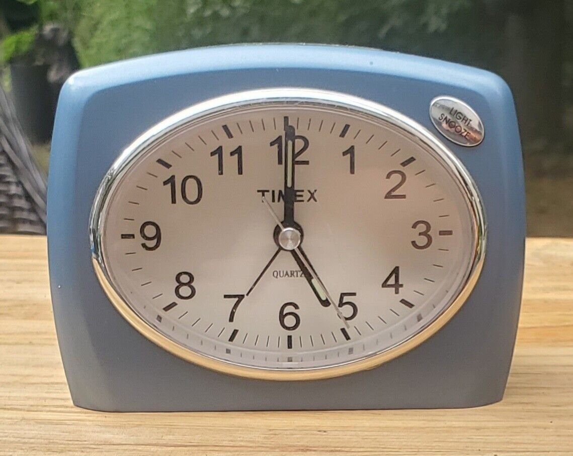 Vintage 1980's Timex Table Top Alarm Clock - Battery Operated - Bedside Clock -