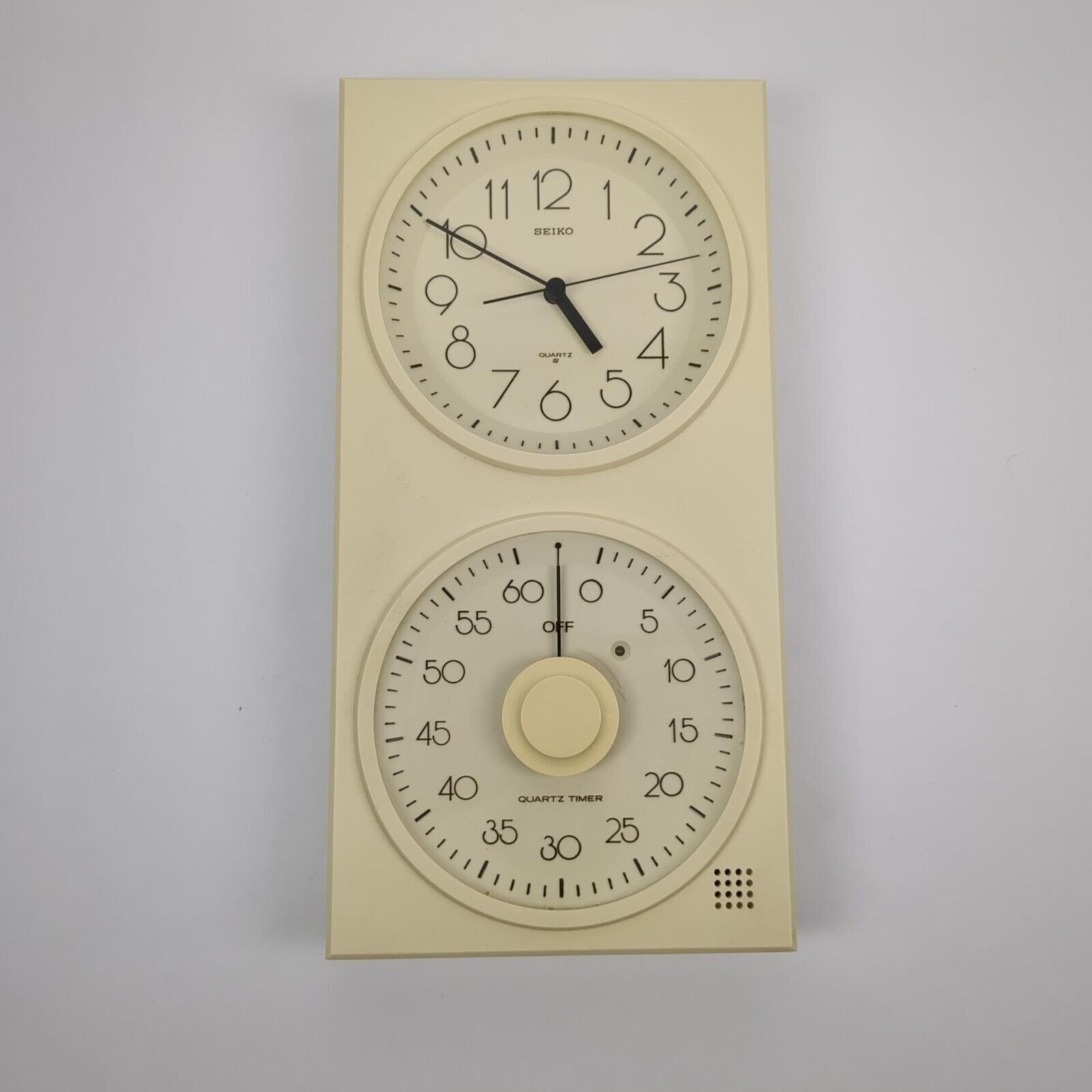 Vintage 1985 Seiko Wall Kitchen Clock And Timer. Tested, Working. Good Shape!