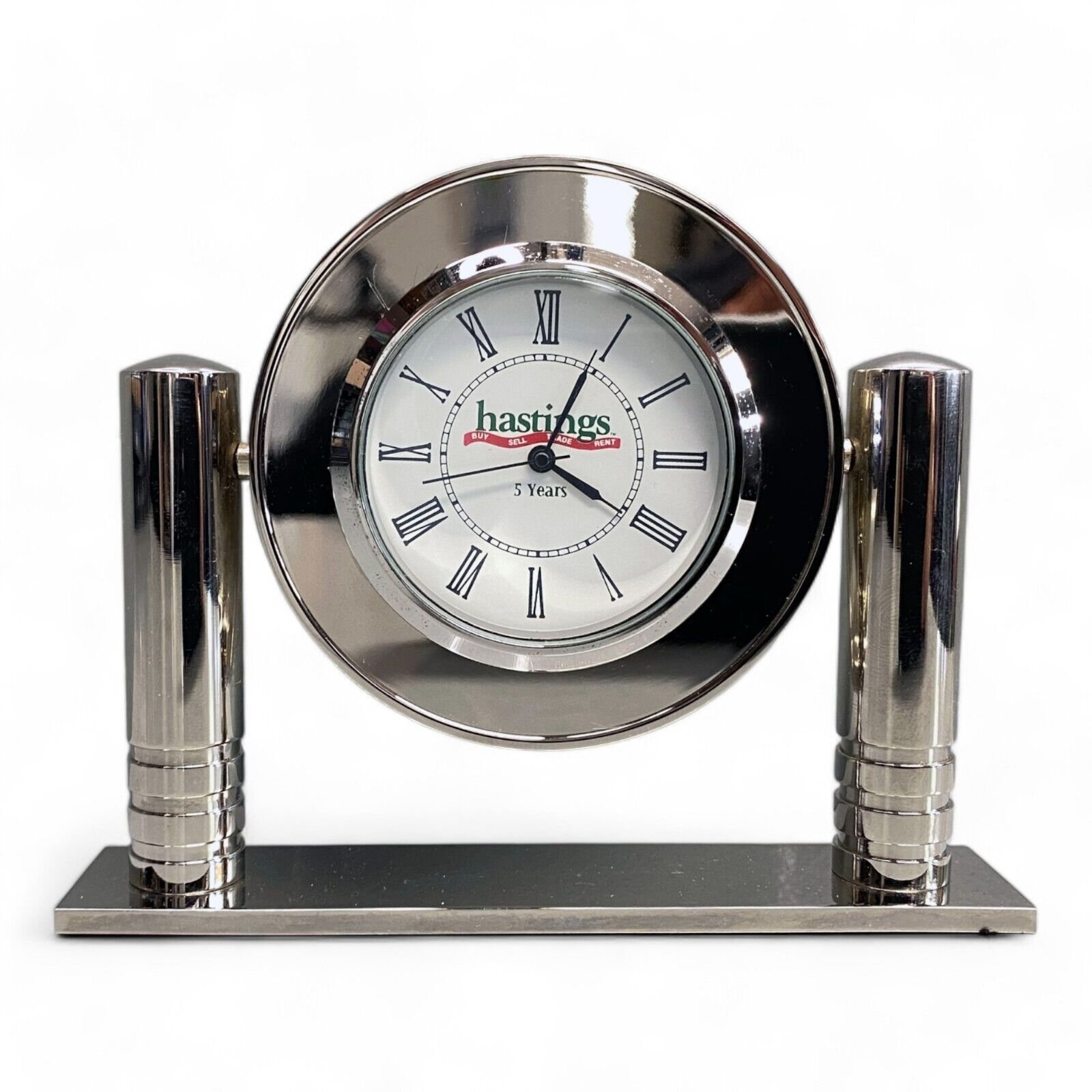 Vintage Hastings Entertainment Personalized "5 Years" Desk Clock