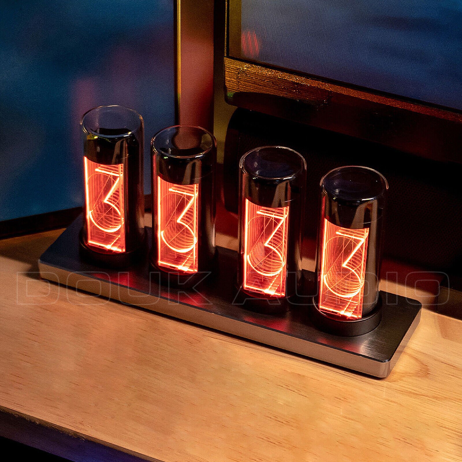 Vintage LED Nixie Tube Clock Digital Display APP Control Clock Desktop DIY Gift