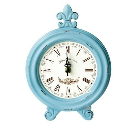 Vintage Wooden Wood Table Clock Desktop Desk Clock Home Decorative Ornaments