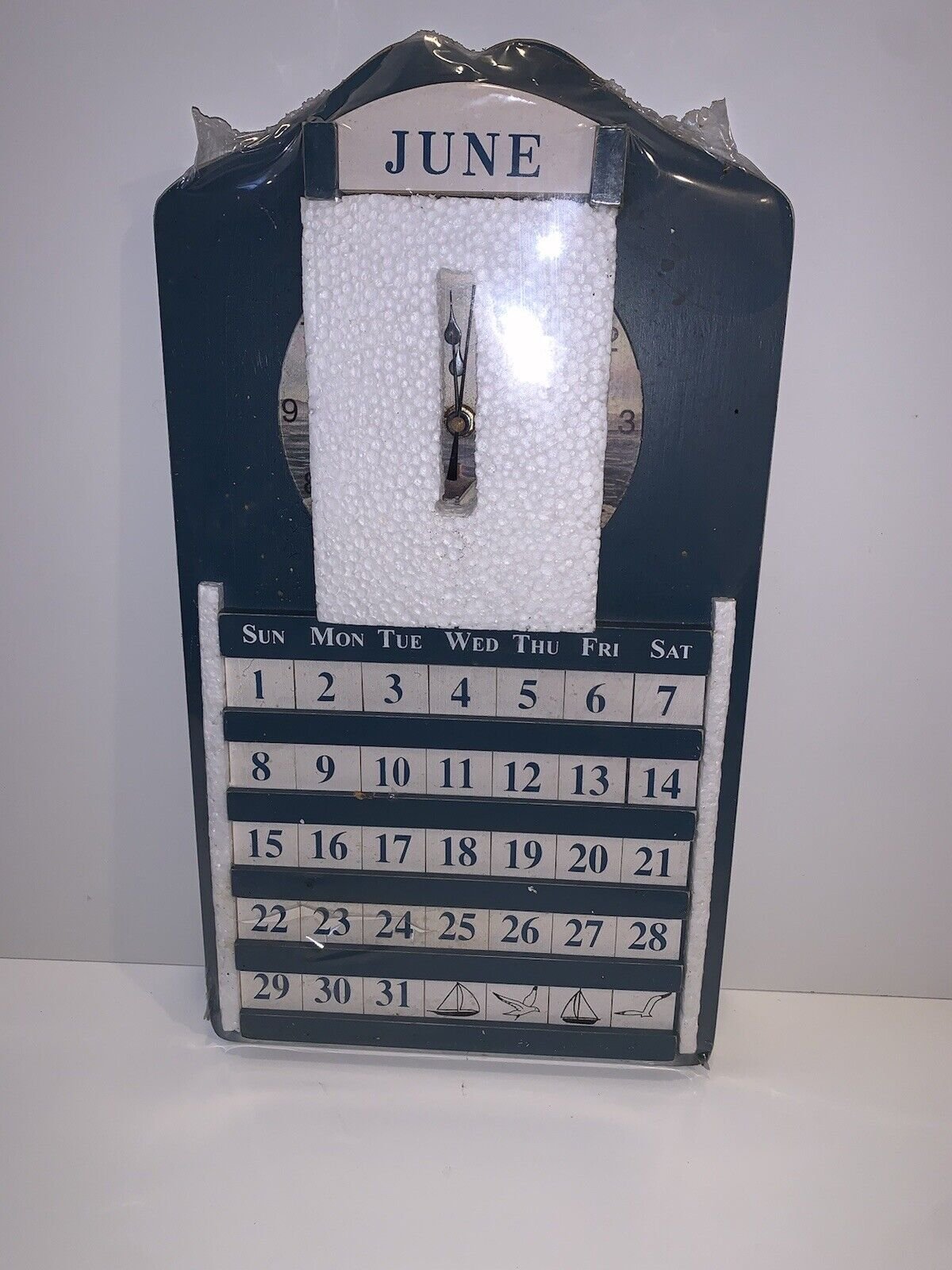 Wooden Calendar Clock