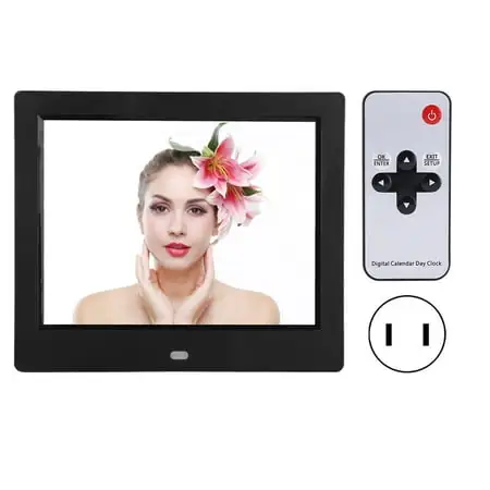XCLT 808 8 Inch Desktop Electronic Clock Calendar Alarm Digital Frame Elderly Electronic Album AC photo XCLT 808 8 Inch Desktop Electronic Clock Calendar Alarm Digital Frame Elderly Electronic Album AC