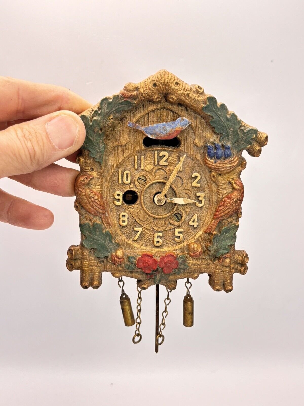 1933 Columbia Animated Pendulette Miniature Cuckoo Clock 1933 World's Fair