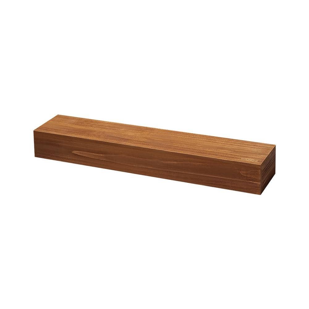 48 in. W Floating Wood Wall Mounted Cap-Shelf Mantel