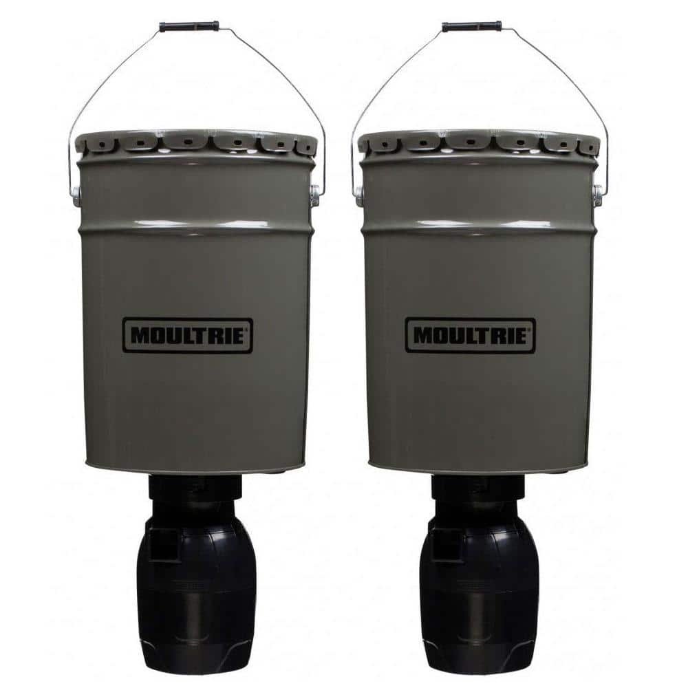 6.5 Gal. Directional Hanging Bucket Auto Timer Deer Feeder (2-Pack)