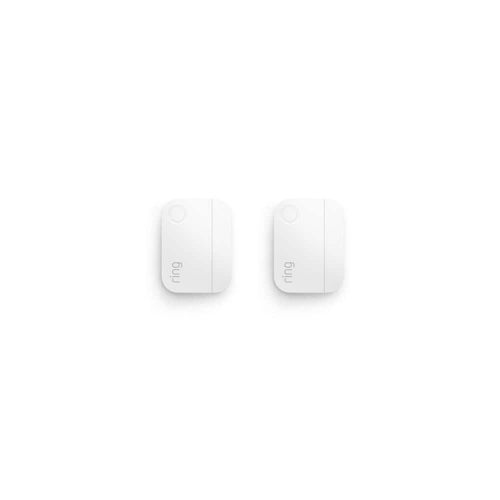 Wireless Alarm Door and Window Contact Sensors, Smart Home Enabled, White