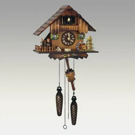Anton Schneider 9 Inch Quartz Dancing Figurines Cuckoo Black Forest Clock photo Anton Schneider 9 Inch Quartz Dancing Figurines Cuckoo Black Forest Clock featured image