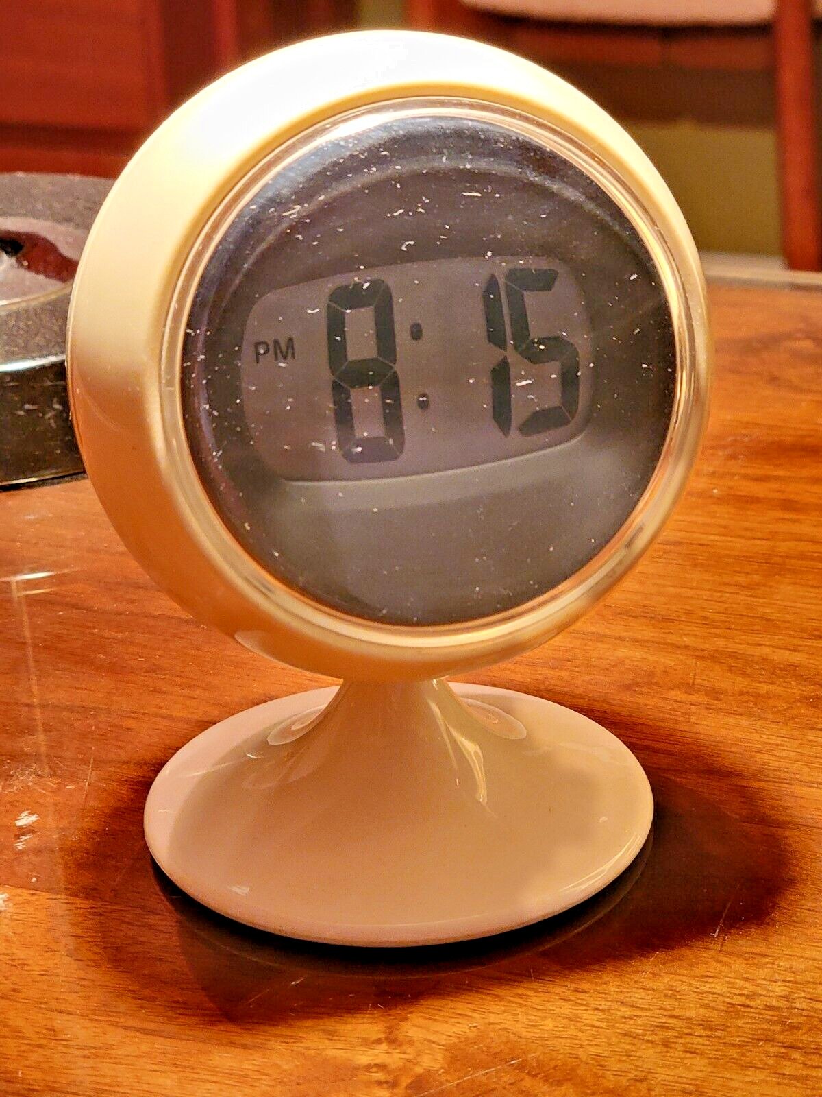 Ball Desk/alarm Clock Retro look Pop Art Mid century TALKING CROWING CUCKOO