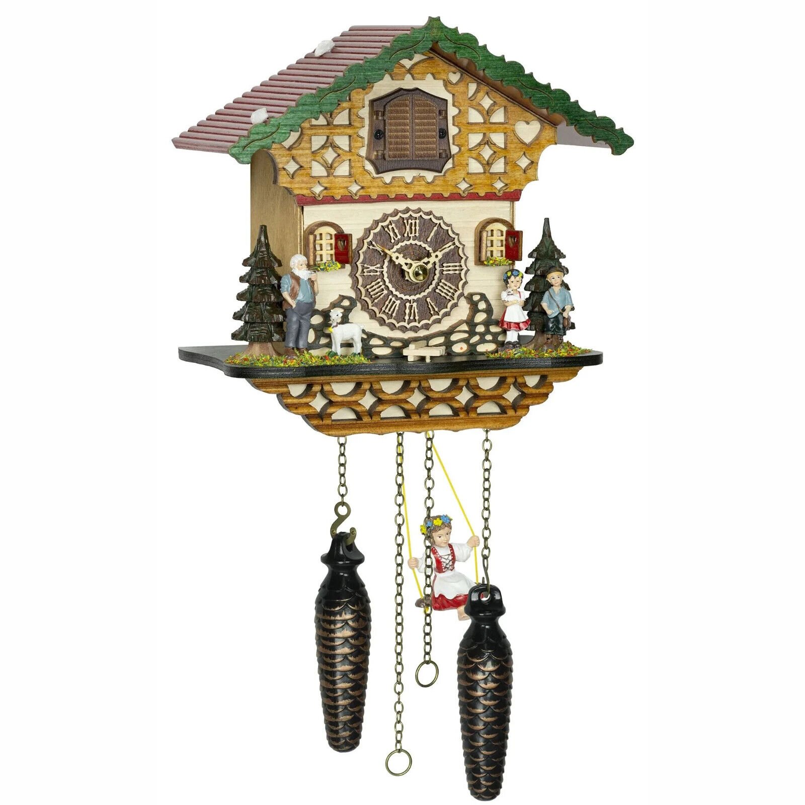 Beautiful HERMLE Heidi CUCKOO WALL CLOCK NEW