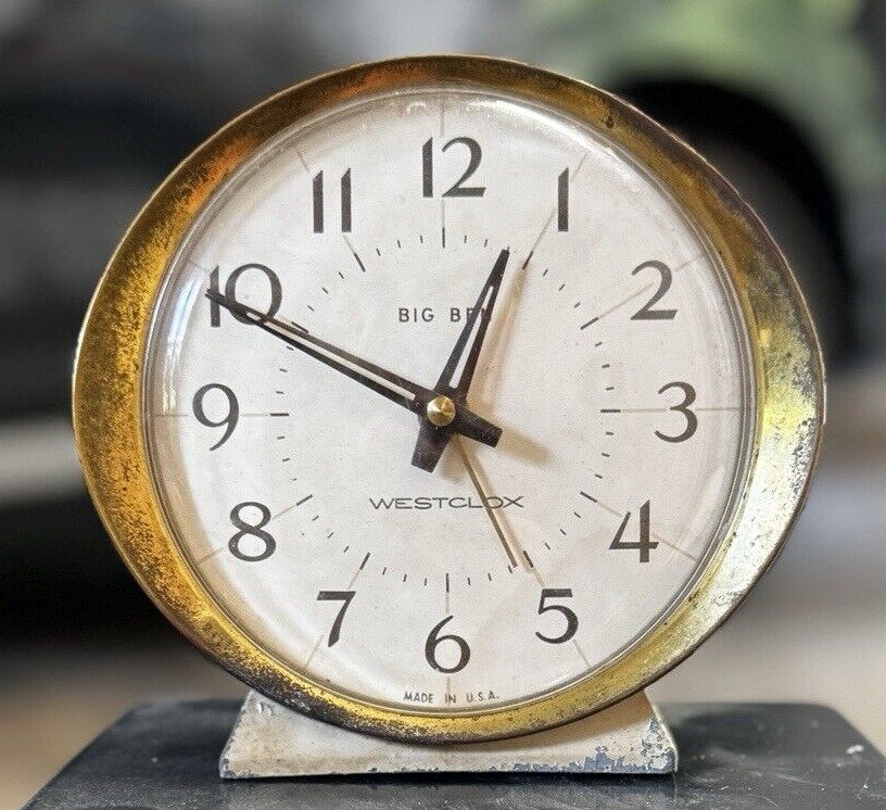 Big Ben Westclox, Wind-Up Alarm Clock, Tested Runs