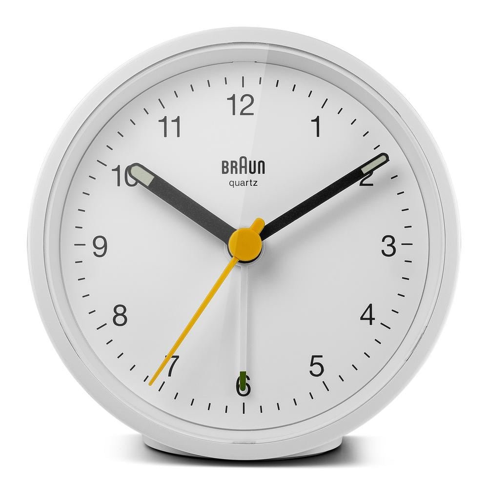 Classic Analog Alarm Clock, Snooze and Light, Quiet Quartz Movement, Crescendo Beep...