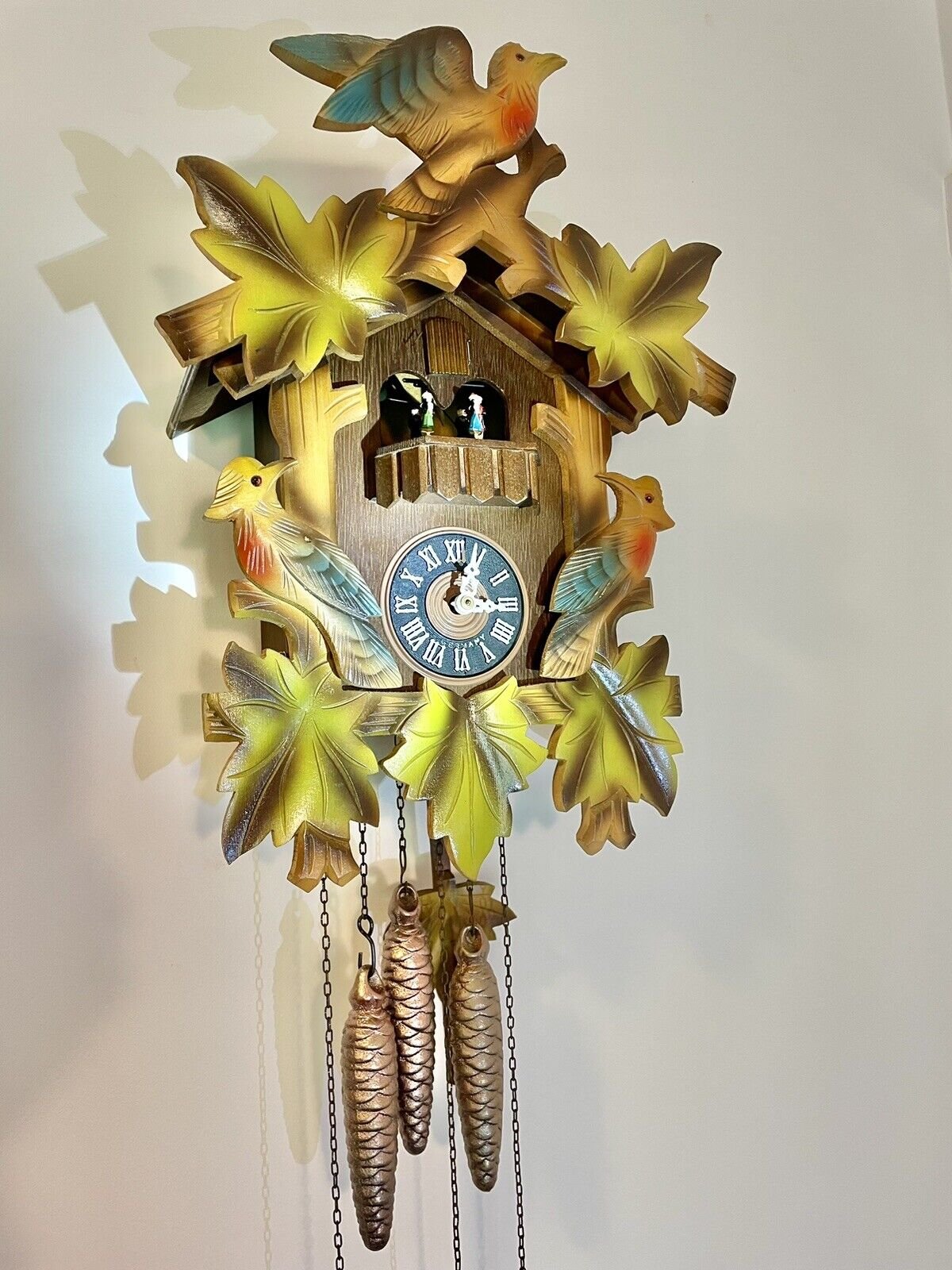 Cuckoo Clock FREE POST Musical Serviced VIDEO A.Schneider 12 mth Warranty