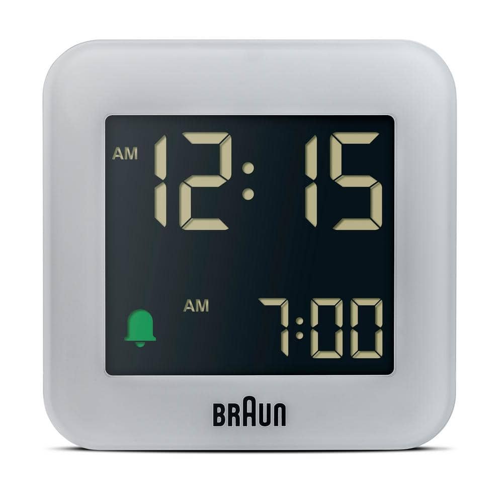 Digital Travel Alarm Clock, Snooze, Compact, Negative LCD Display, Quick Set, Beep...