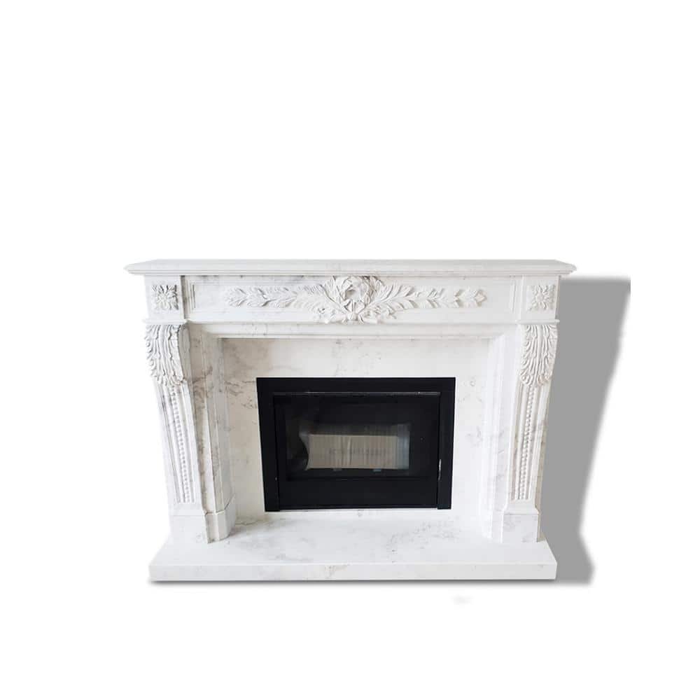 Dynasty Fountainbleus 72 in. x 54 in. Full Surround Mantel in Natural...