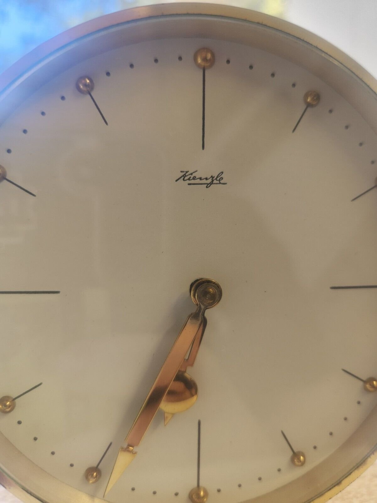 Elegant 70s Kienzle Desk CLOCK Classic Design Modernism Mid Century table Atomic