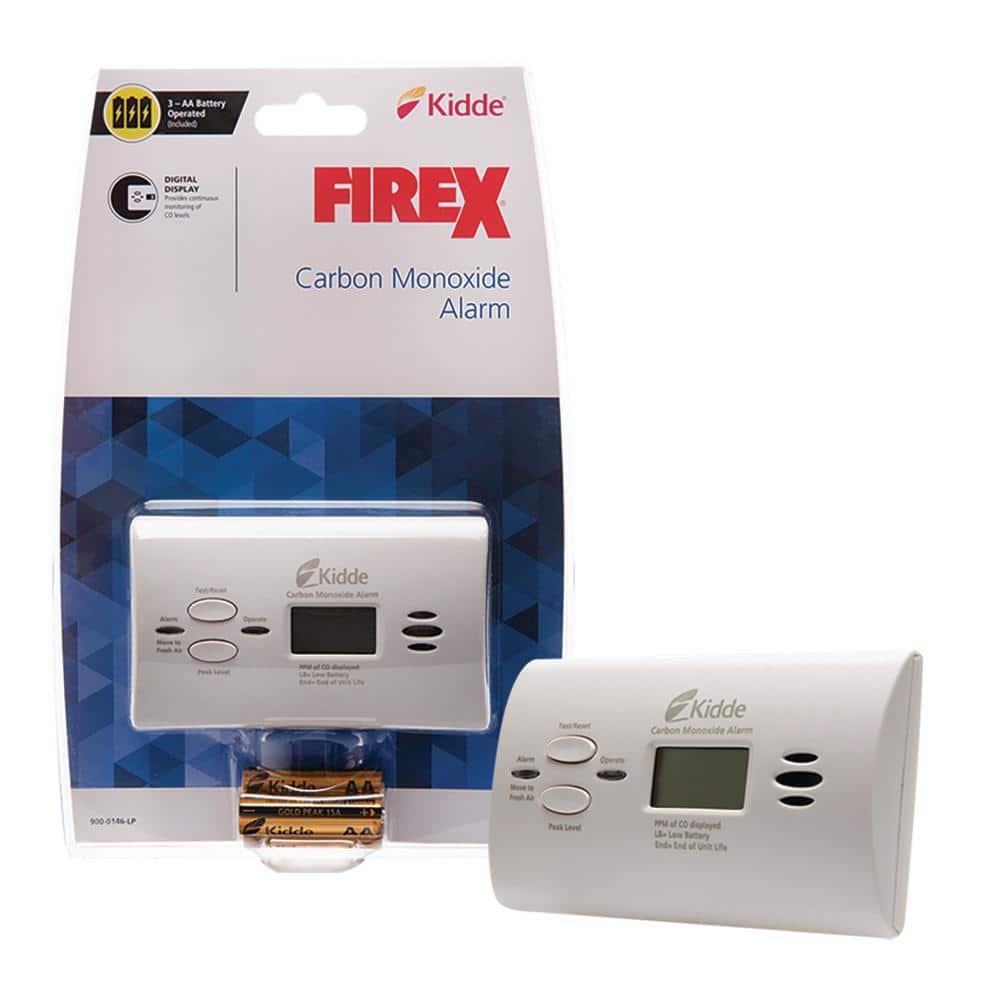 Firex AA Battery Powered Digital Carbon Monoxide Detector 21030262