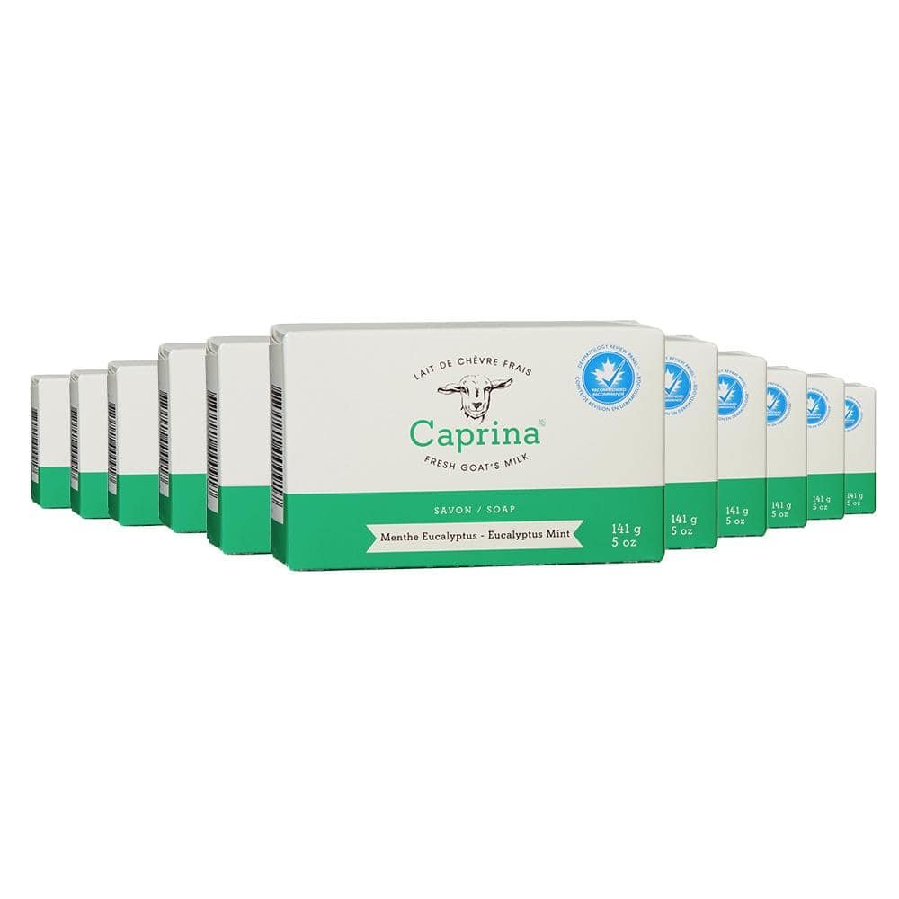 Fresh Goat's Milk Moisturizing Soap Bar - Eucalyptus Mint (24-Pack)