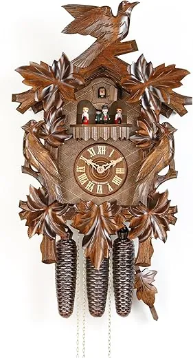 germancuckooclock 8 day movementcarved style 2000 inch authenticblack - germancuckooclock 8 day