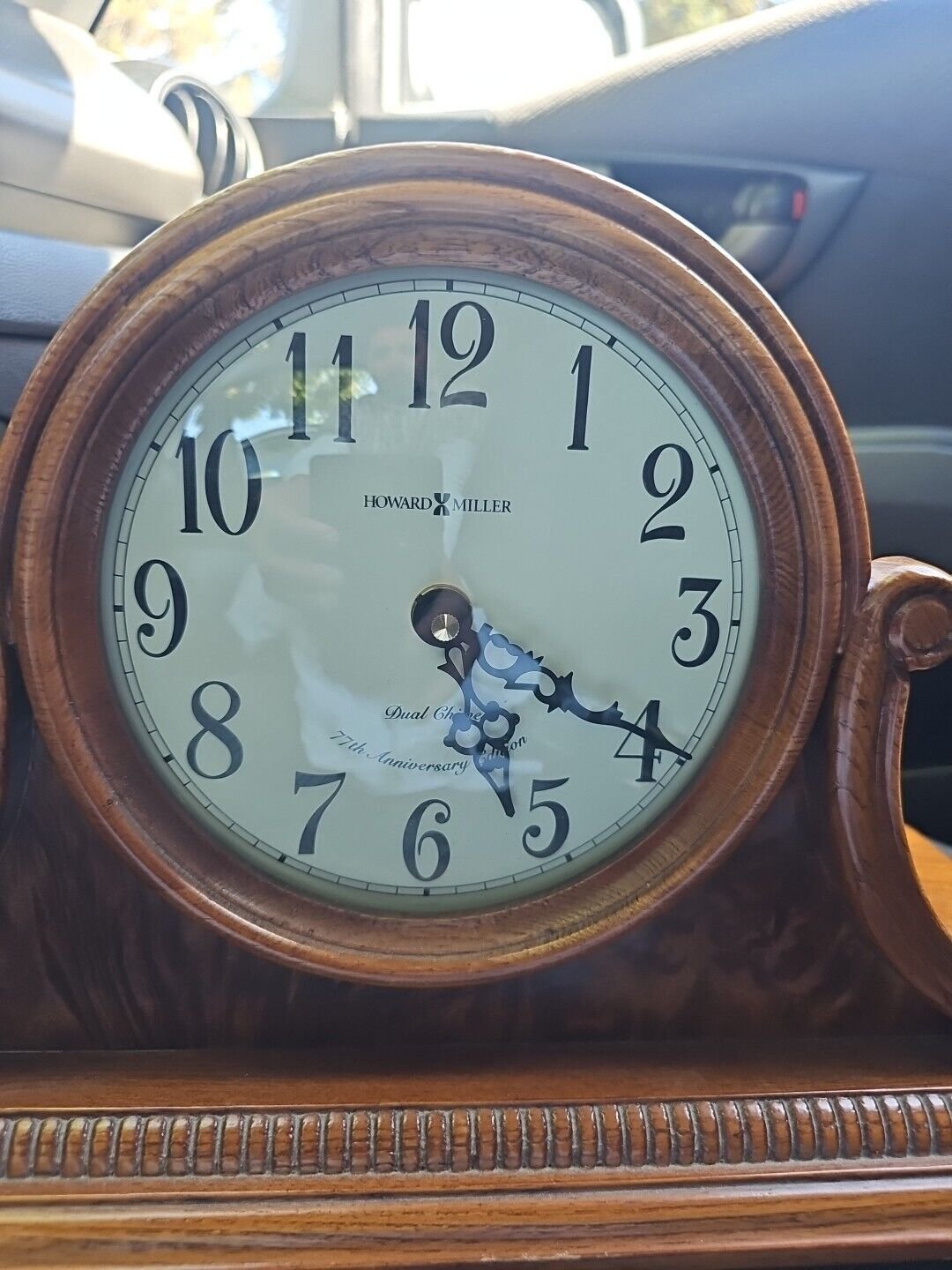 Howard Miller 77th Anniversary Edition Dual Chime Clock ~ Mantle or Shelf Clock