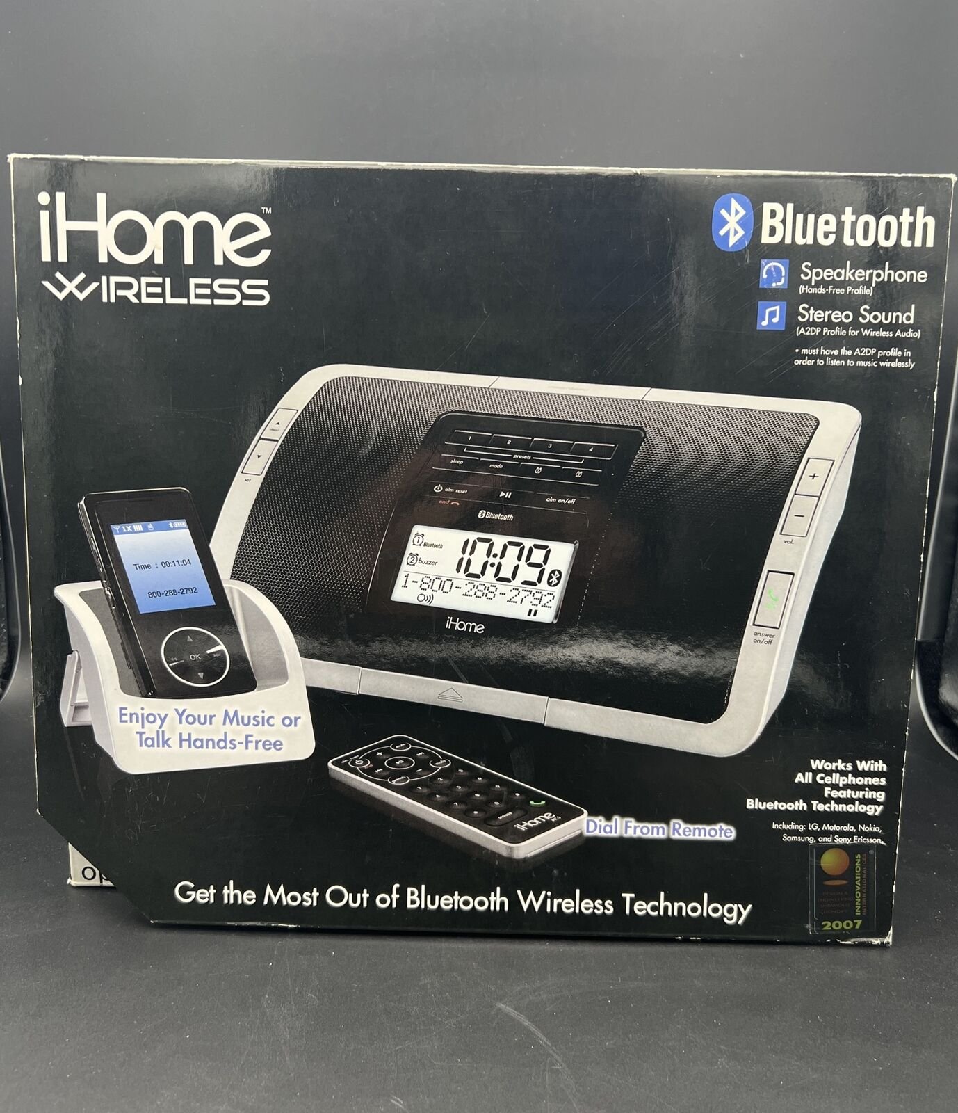 iHome iHC5S Clock Radio Bluetooth Wireless Technology - New Open Box Never Used