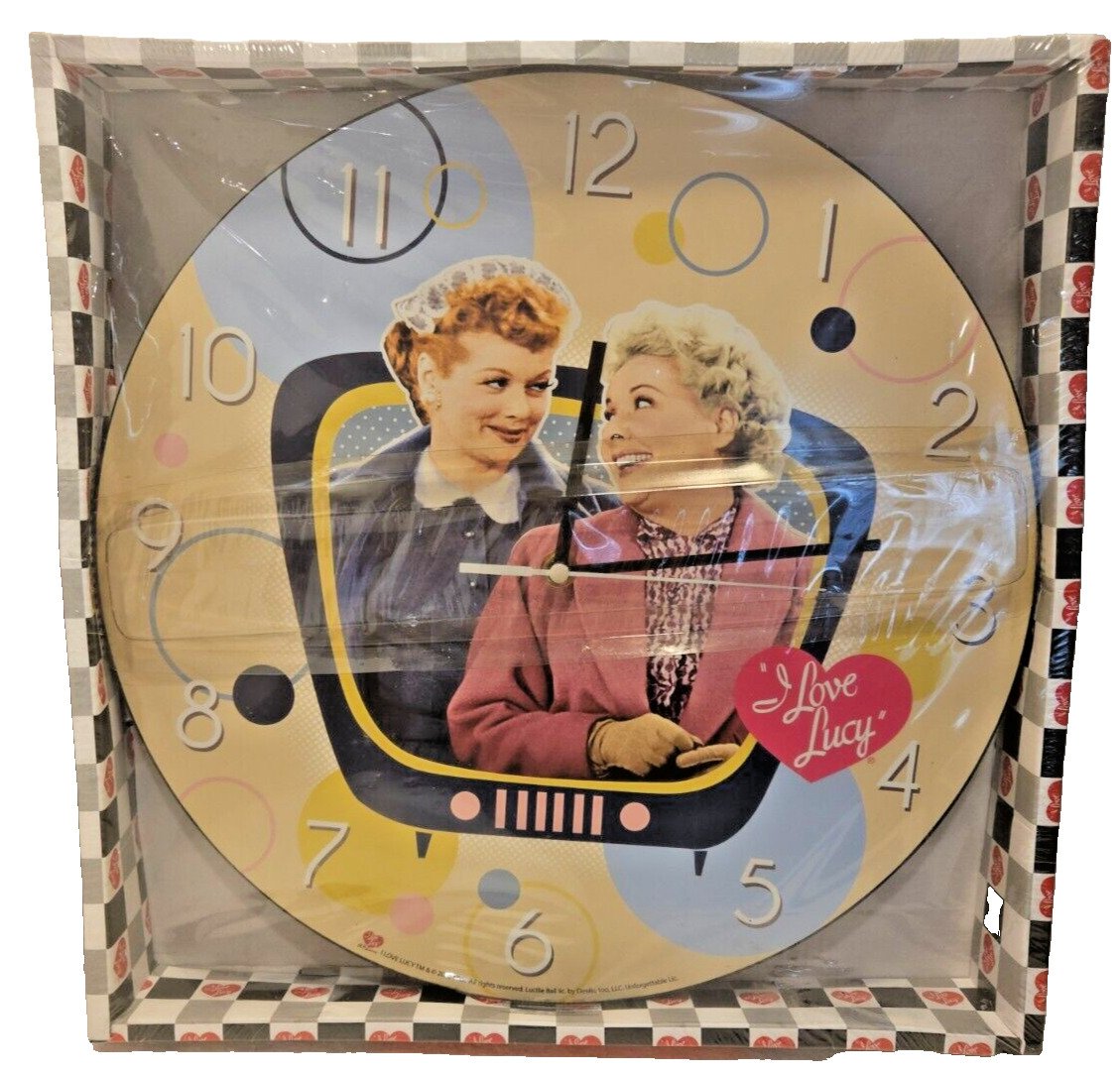 I Love Lucy Clock 13 . 5 Wall Clock New In Box