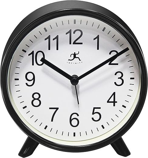 Best Infinity Instruments Boutique Black Alarm Clocks