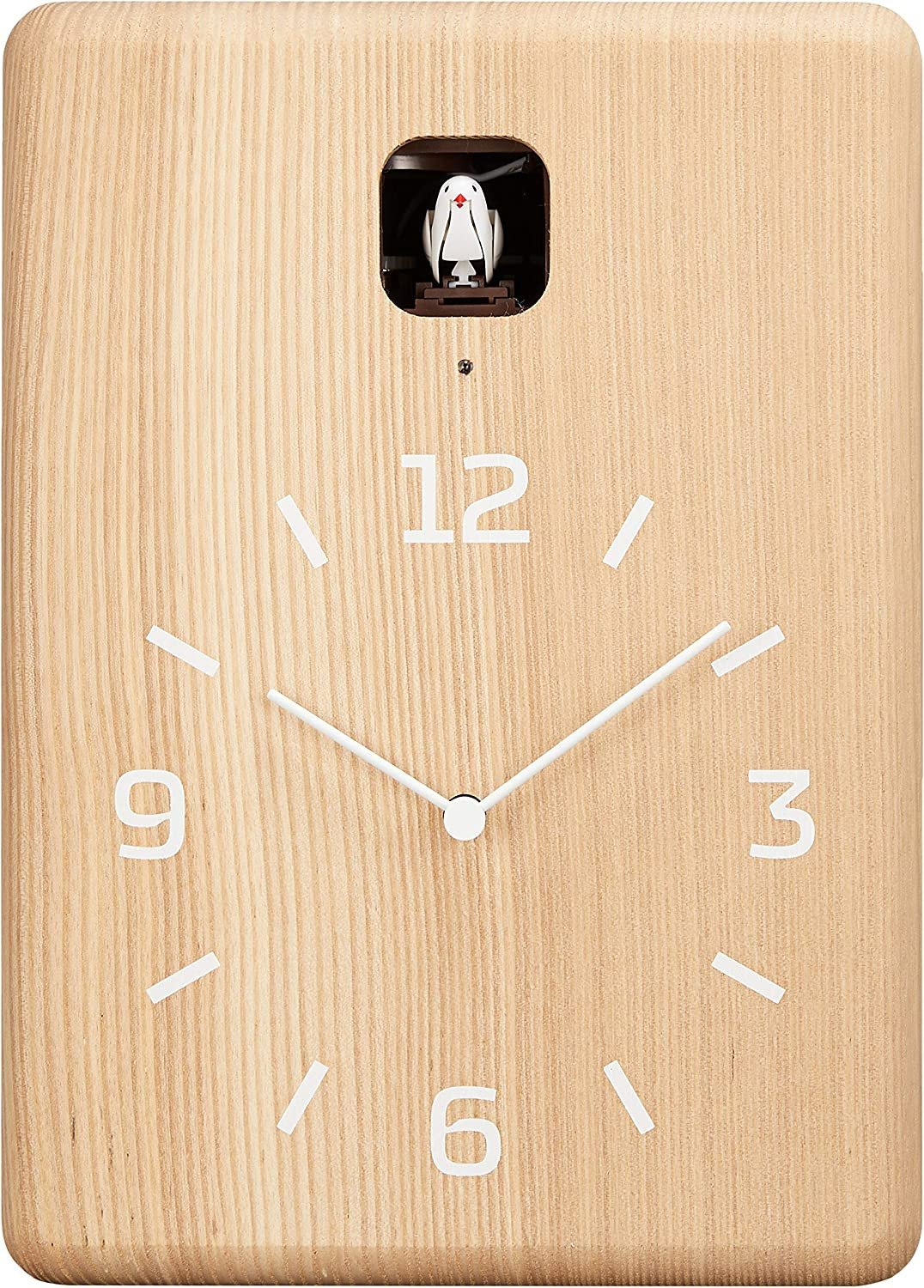 Lemnos CUCU Natural Cuckoo Wall Clock LC10-16 NT Japanese Design Made in Japan