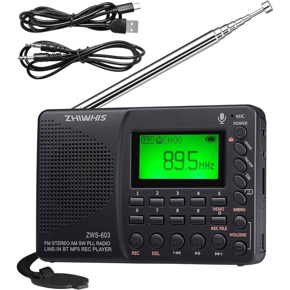 Portable Bluetooth Radio, FM AM Shortwave Radios with Sleep Timer and Preset...