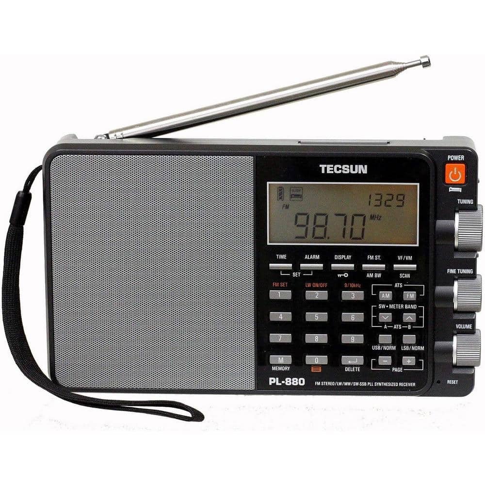 Portable Digital PLL Dual Conversion AM/FM Longwave and Shortwave Radio with Single...