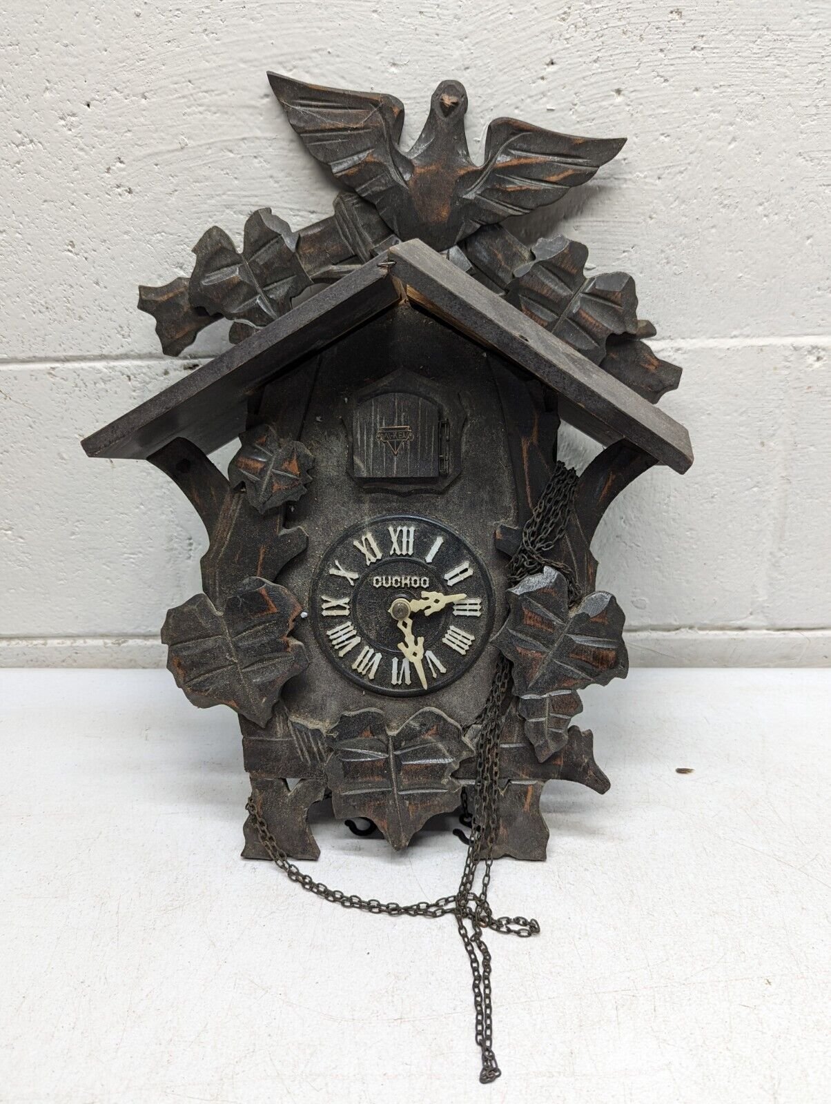 Rare Japanese Cuckoo Clock Mi-Ken (MiKen) Japan Parts Non-Working