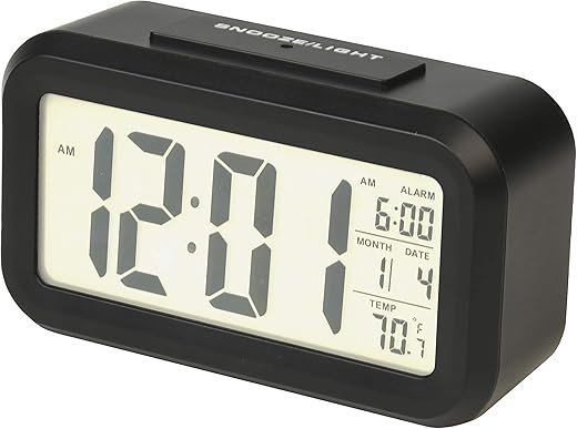 Best Hito 4 Silent Quartz Analog Twin Bell Alarm Clocks