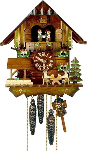 Schneider 12 Cuckoo Clock with 2 Beer Drinkers and a Water Wheel