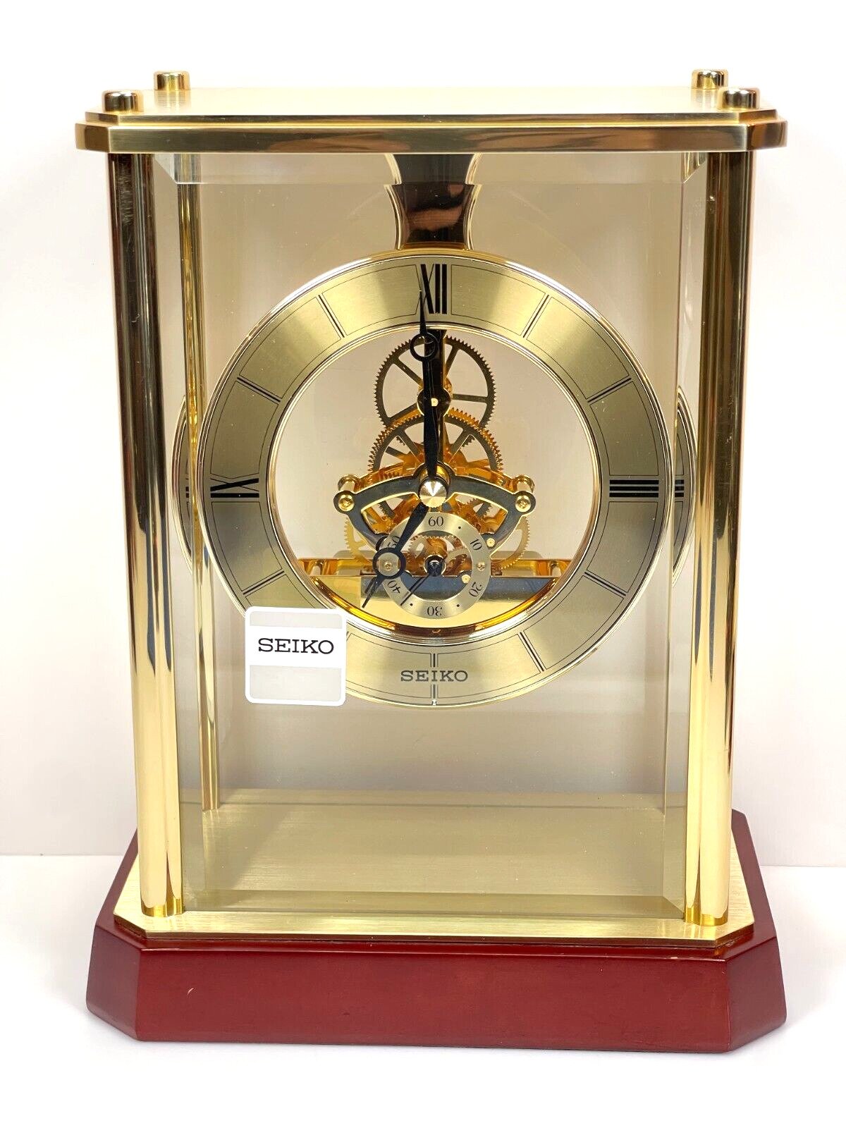 SEIKO SKELETON MANTLE CLOCK - MODEL #QHG033GL - FREE SHIPPING!