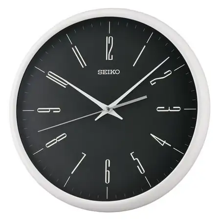Seiko Yumi Wall Clock, Round, Quartz, Modern, QXA 786 HLH
