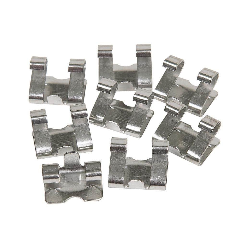 Stainless Steel Hinged Gutter Guard Clips (8-Pack)