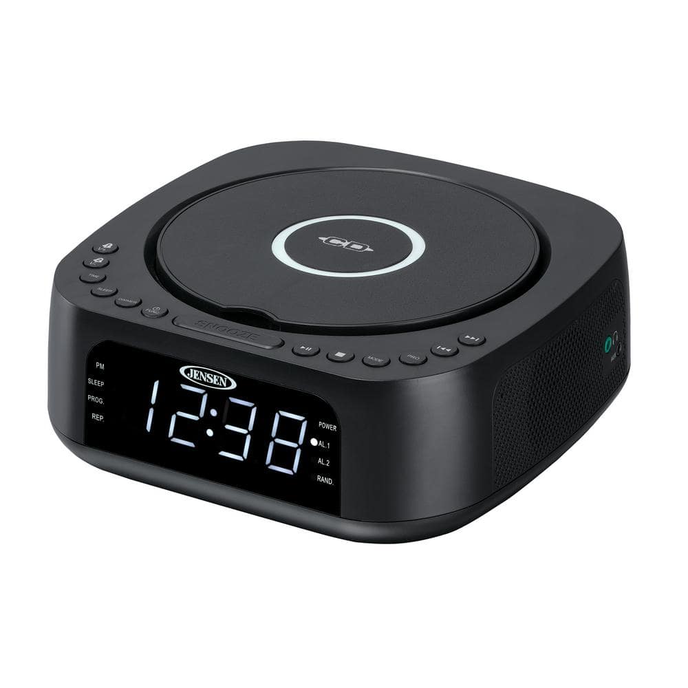 Stereo Dual Alarm Clock with Top Loading CD/MP3 CD Player, Digital FM...