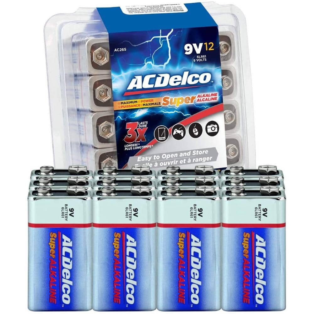 Super Alkaline 9-Volt Battery (12-Pack)