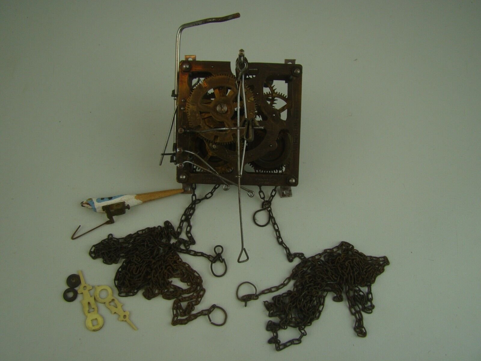 VINTAGE CUCKOO CLOCK G M ANGEM HENRY COEHLER MOVEMENT UNTESTED