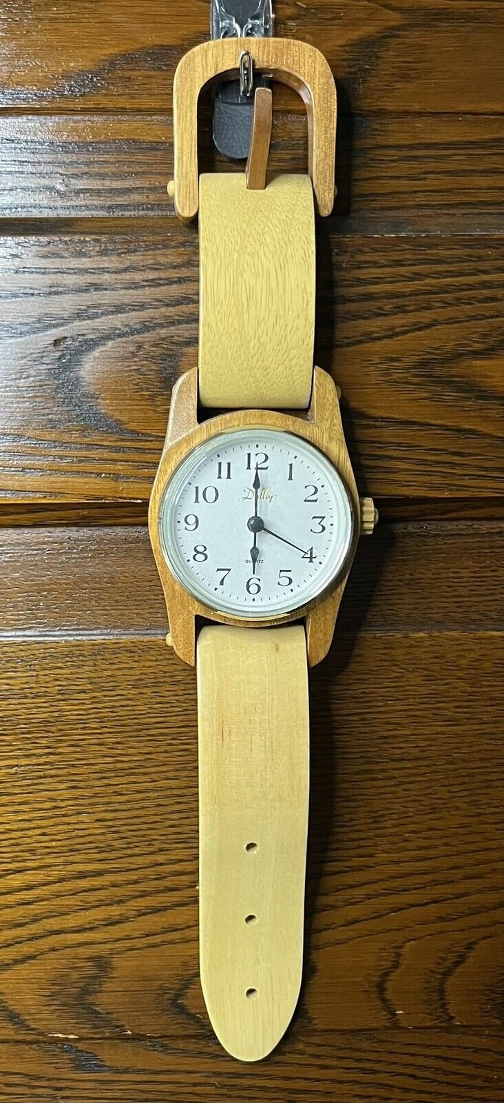 Vintage Dalley 15” Folding Wooden Wall Watch/Desk Clock Pop Art