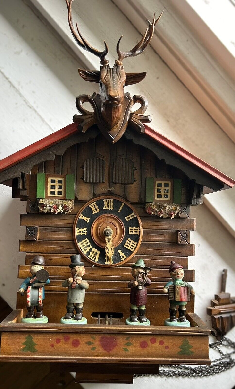 Vintage Kuner Oompa Band Cuckoo Clock