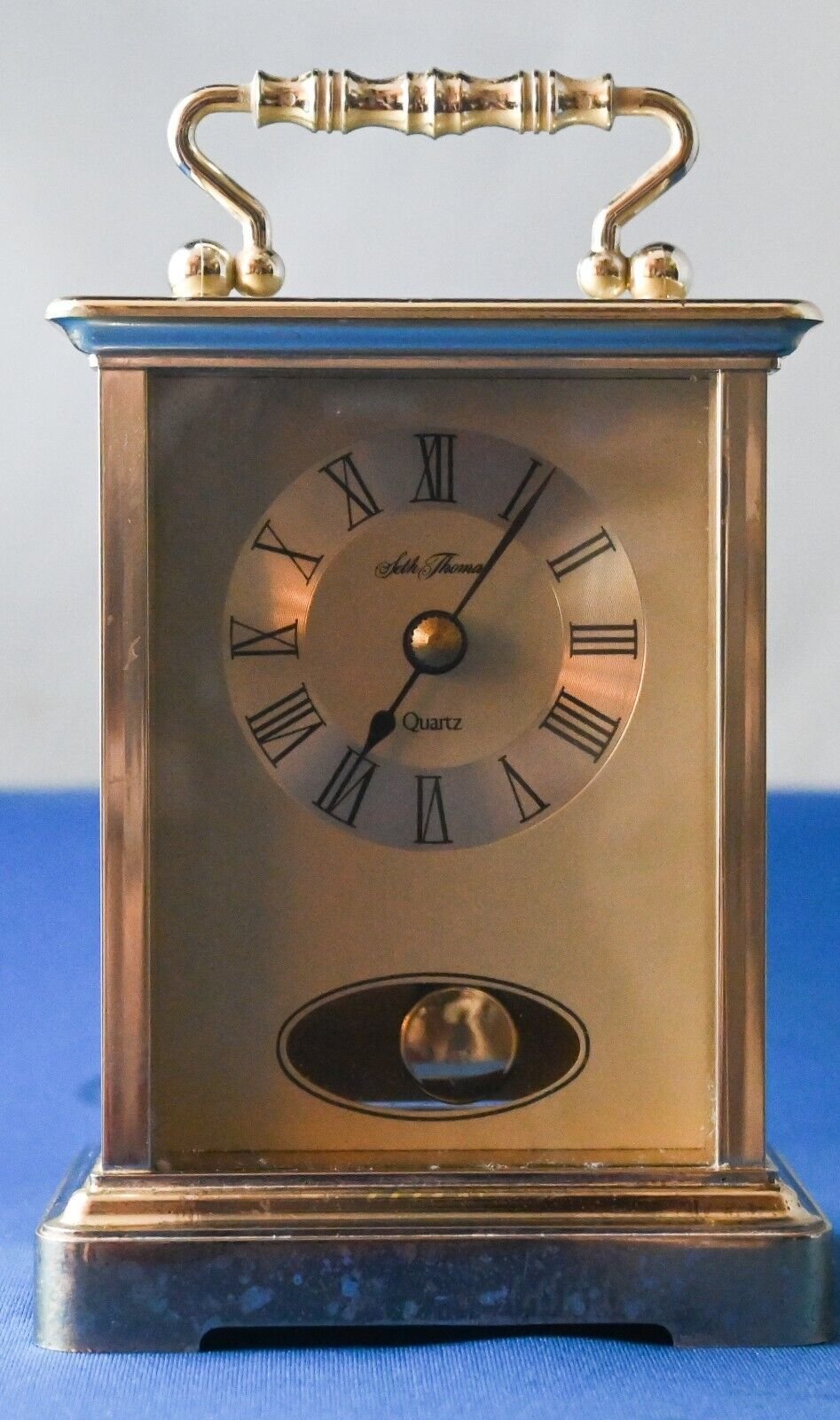 Vintage Seth Thomas Carriage Clock Desk/Shelf/Mantel Model 243-CLOCK WORKS