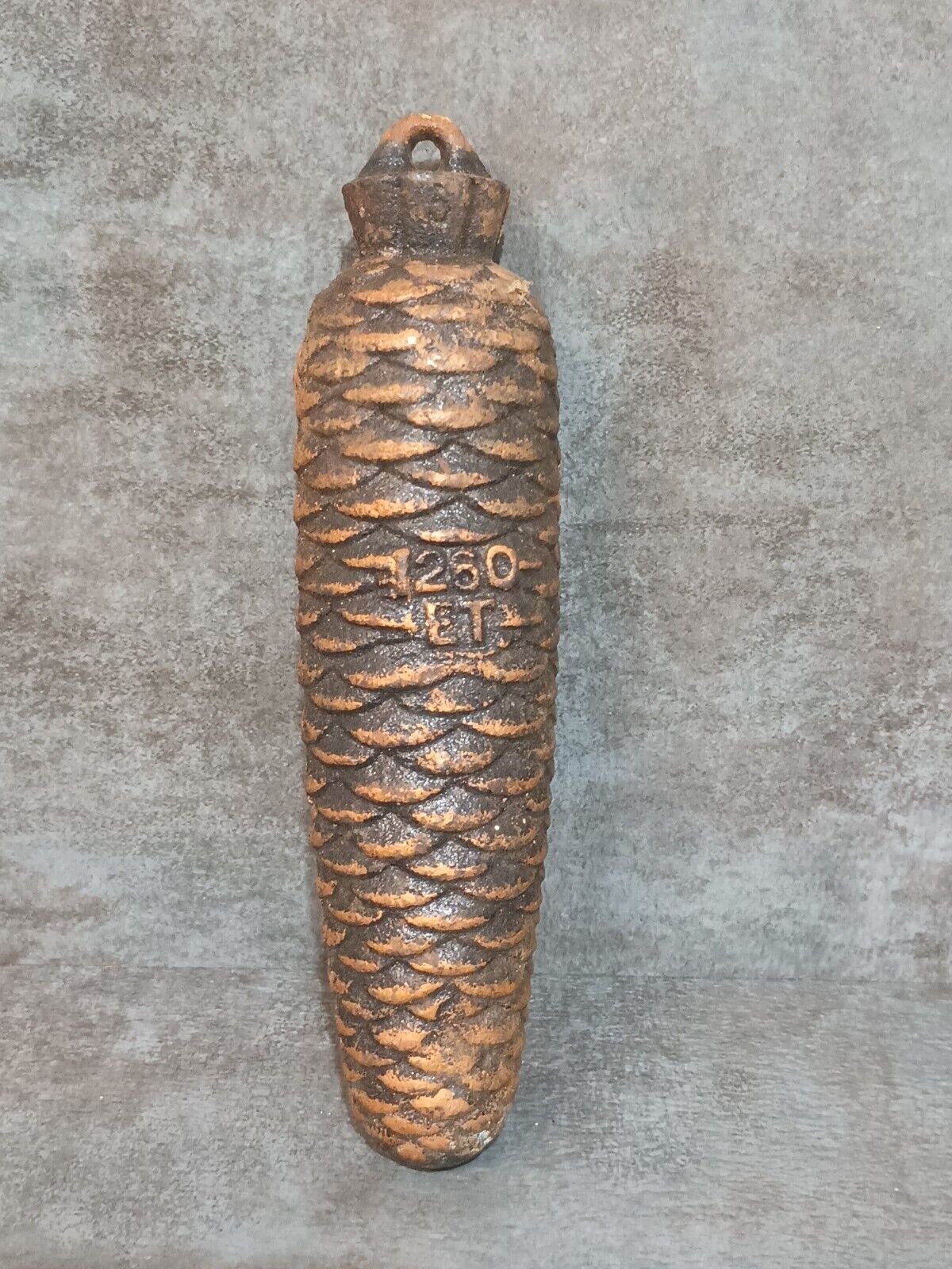 Vintage Single Cuckoo Clock Pine Cone 6" Heavy 2lb-11.6oz Grandfather Clock