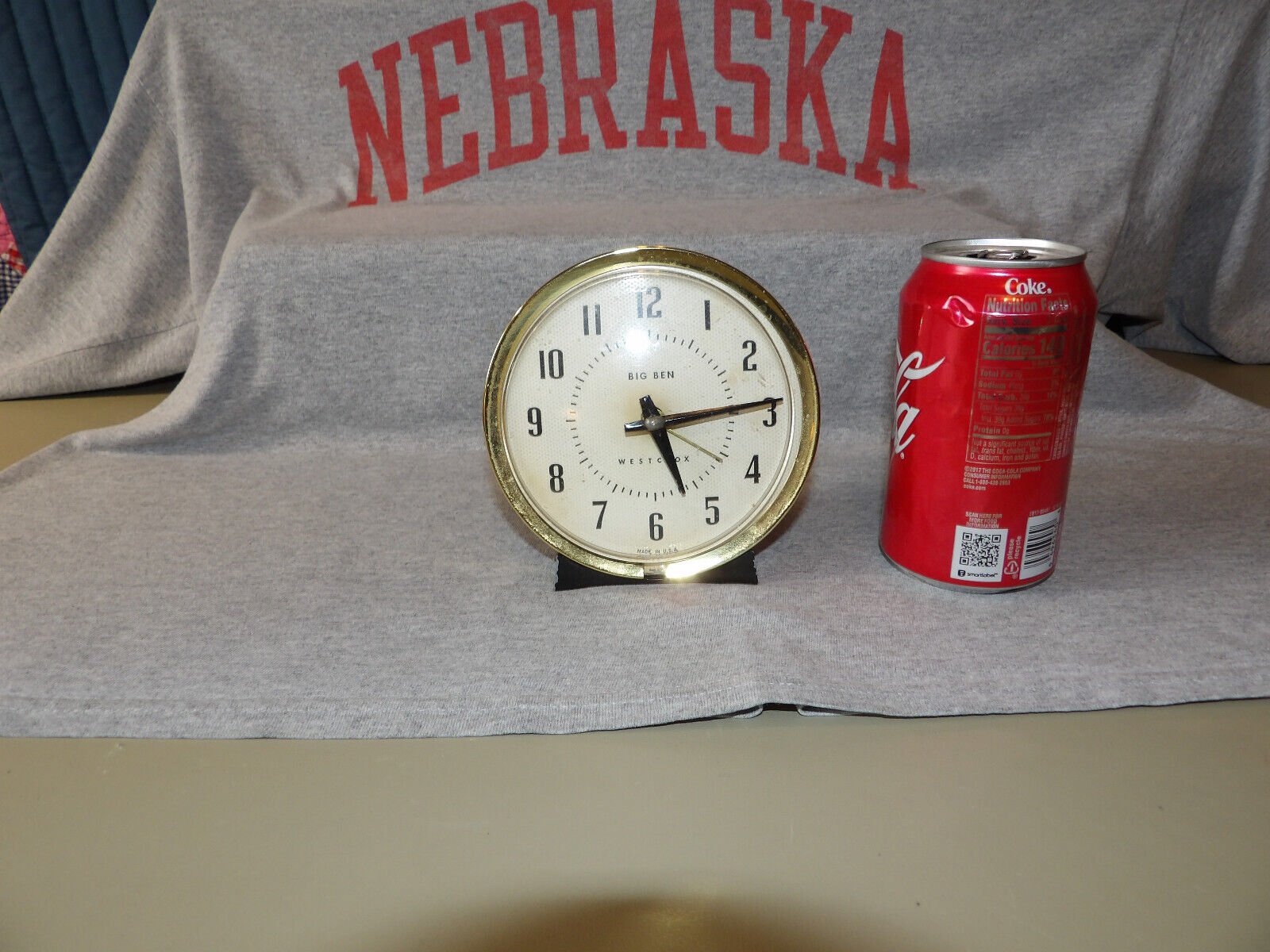 Vintage Westclox Wind Up Big Ben Alarm Clock Model 75-102