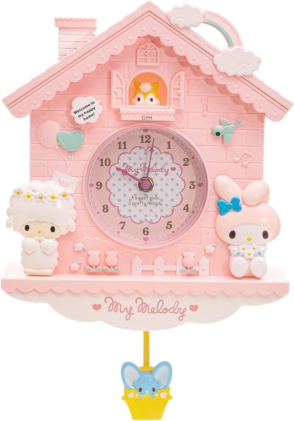 卡通挂钟Wall Clock 12 Inch Cartoon Swing Creative Children Colorful Wall Clock Quart