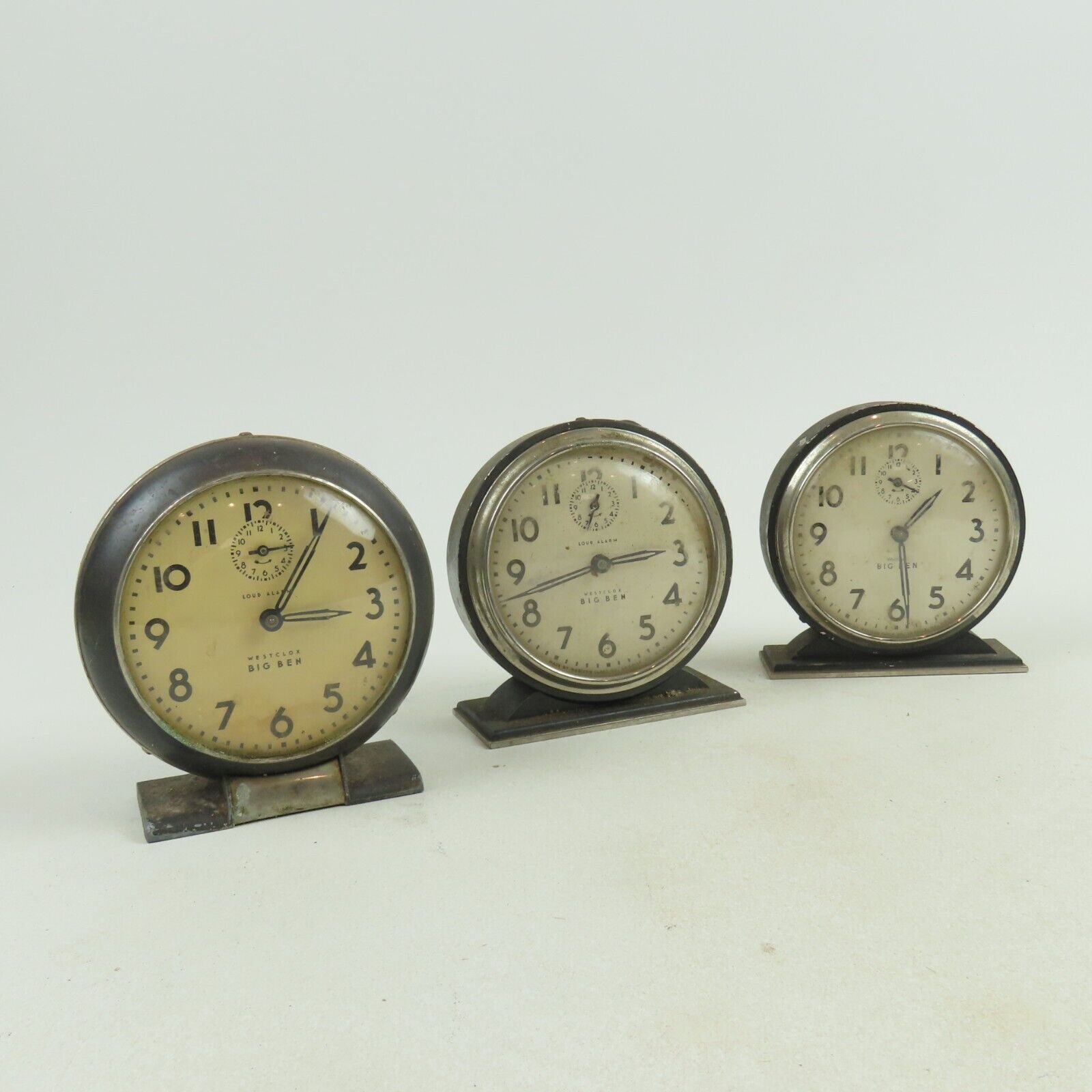 Westclox Big Ben Alarm Clocks | Set of 3