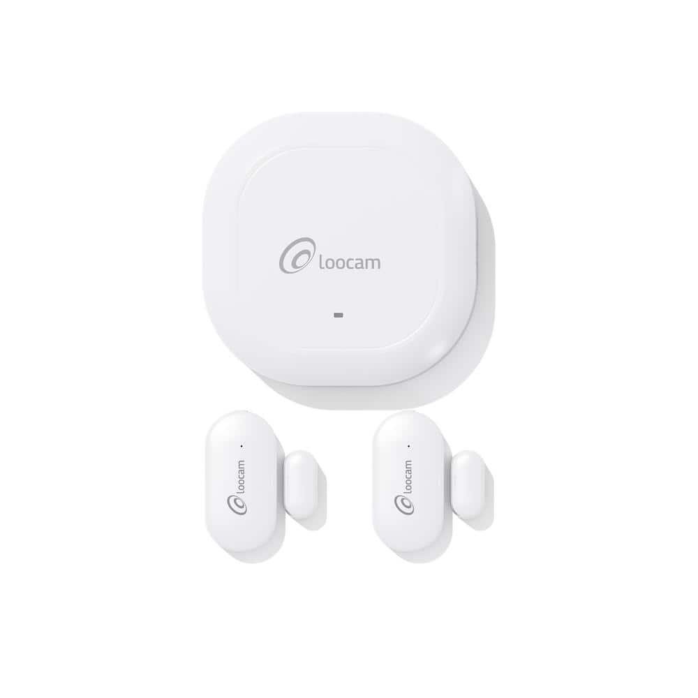 Wireless Home Security Alarm System 3-Piece, 1 Smart Hub, 2 Door &...