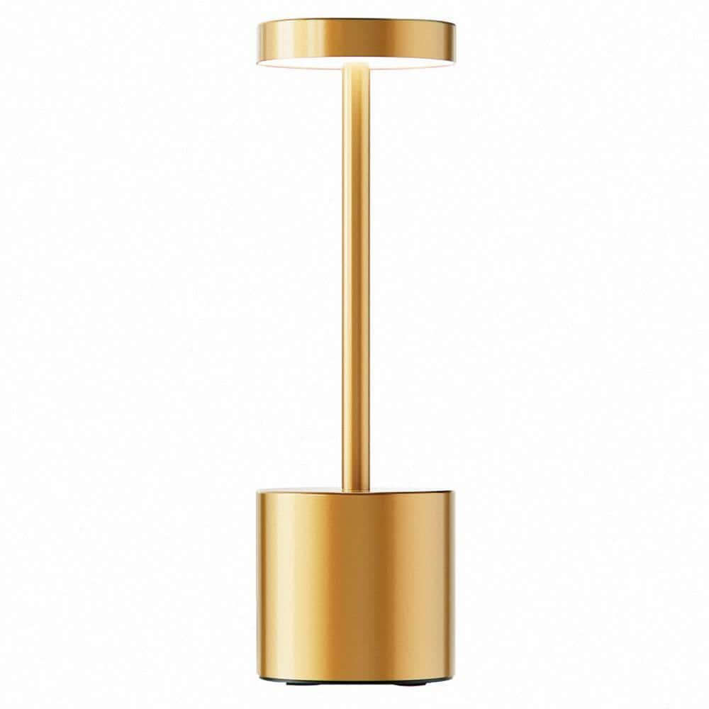 10 in. Gold Touch Sensor Dimmable Integrated LED Novelty Desk Lamp Set...